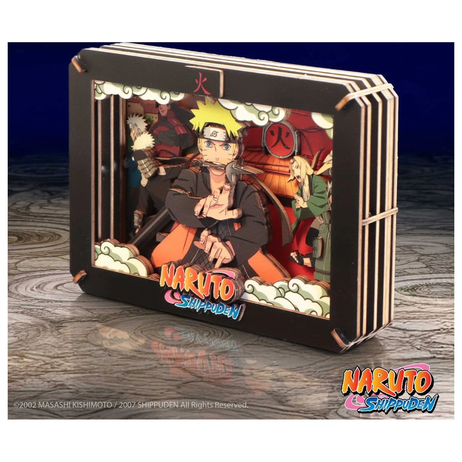 Naruto Modellbausatz Hölzernes Theater Hokage (Medium) 10 cm Produktfoto