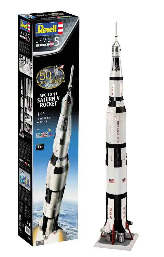 NASA Modellbausatz Geschenkset 1/96 Apollo 11 Saturn V Rocket 114 cm Produktfoto