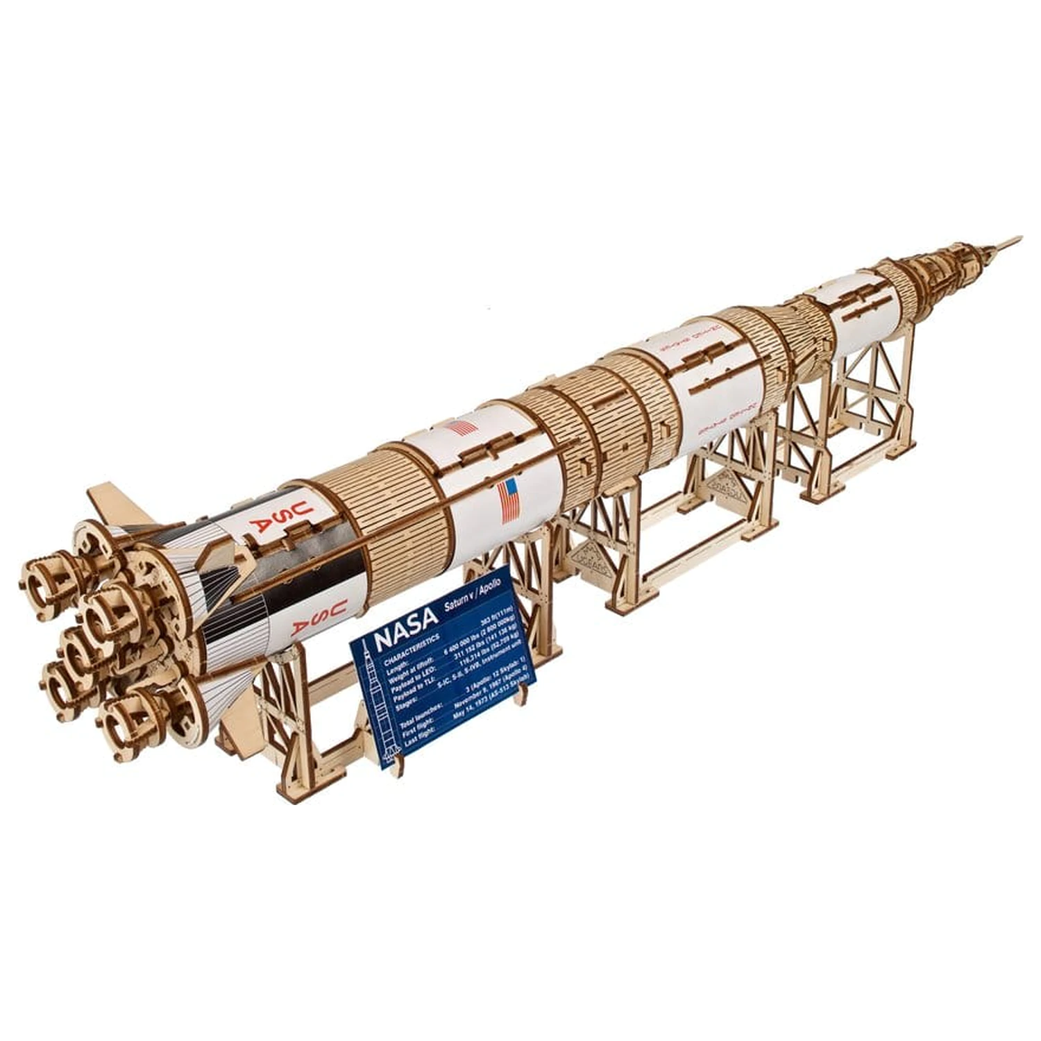 NASA 3D Holzpuzzle Saturn V Produktfoto