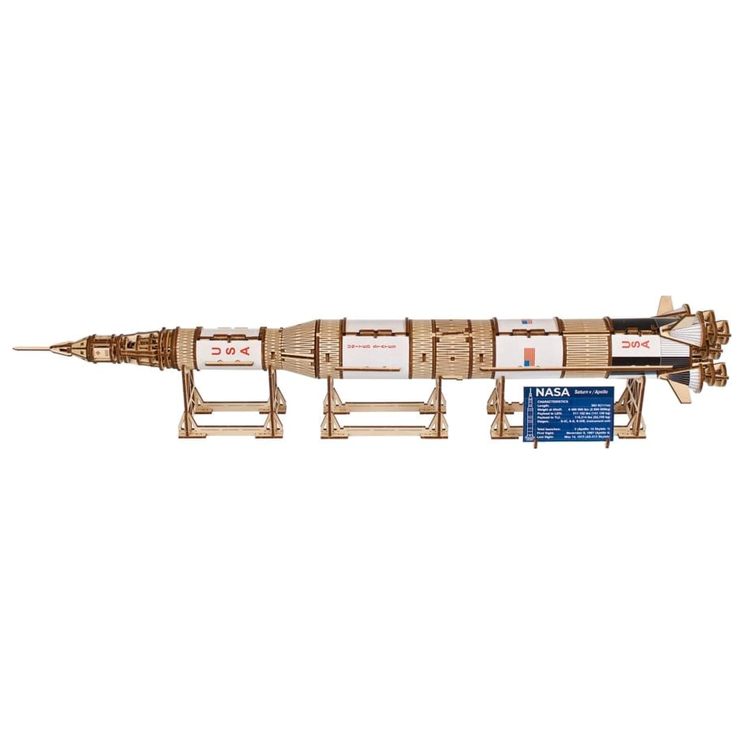 NASA 3D Holzpuzzle Saturn V Produktfoto