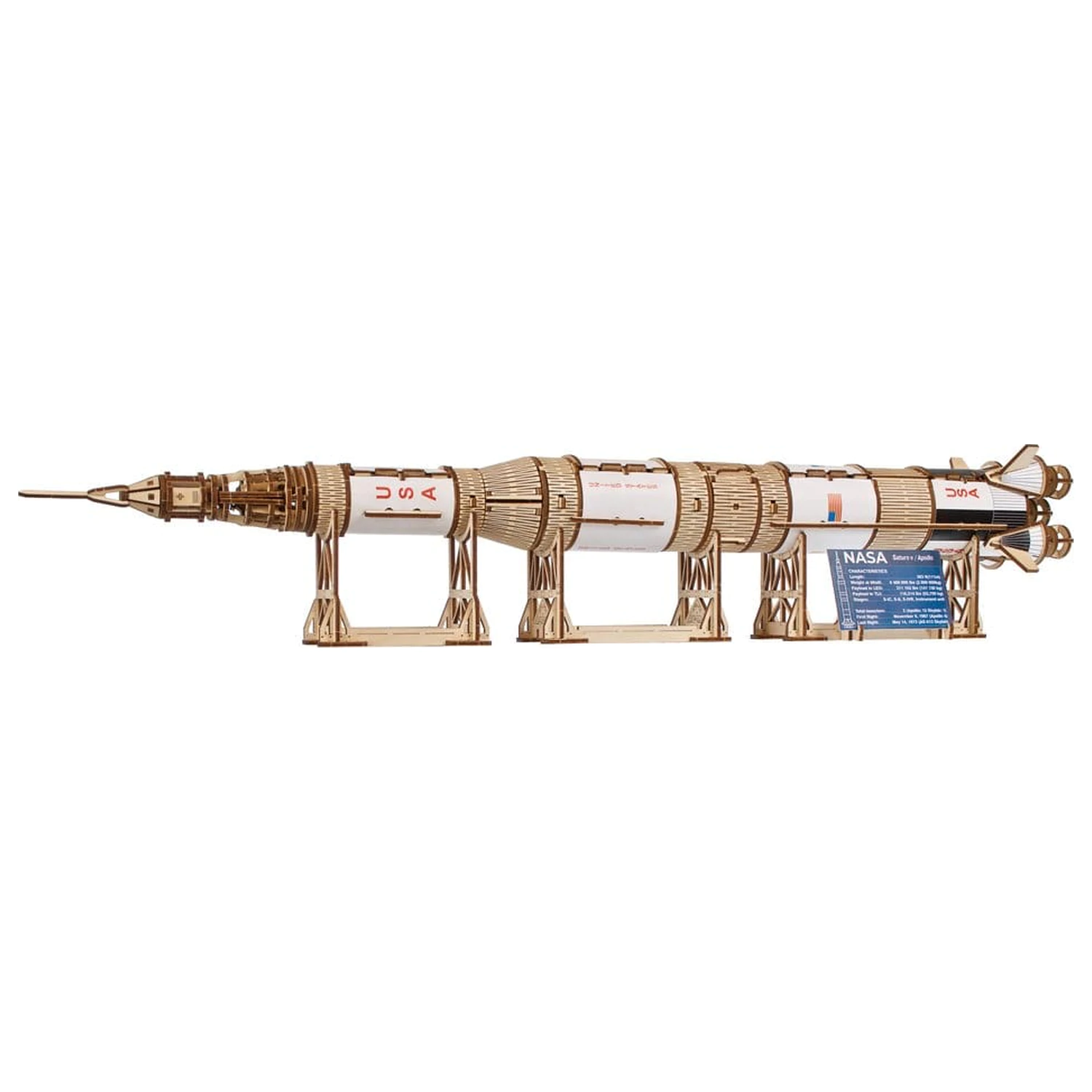 NASA 3D Holzpuzzle Saturn V Produktfoto