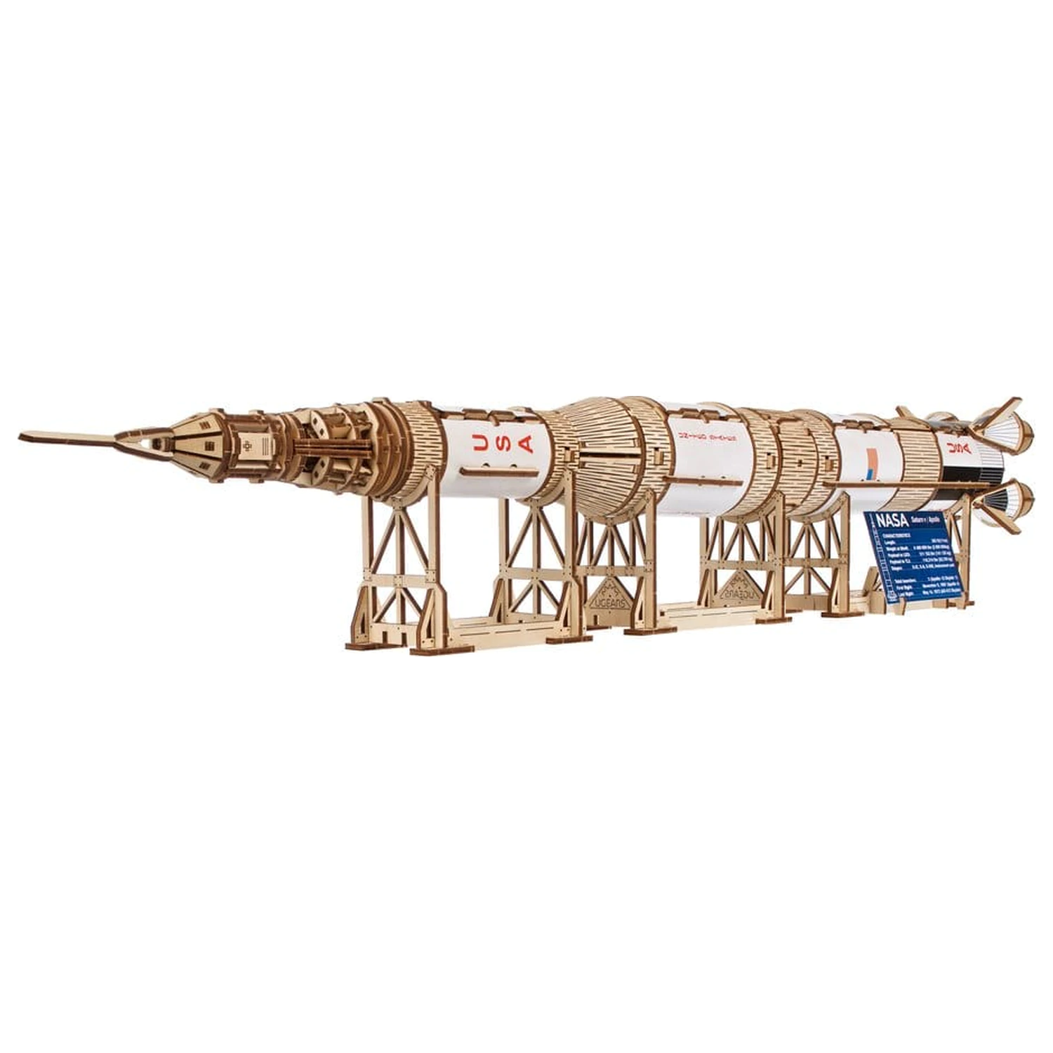 NASA 3D Holzpuzzle Saturn V Produktfoto
