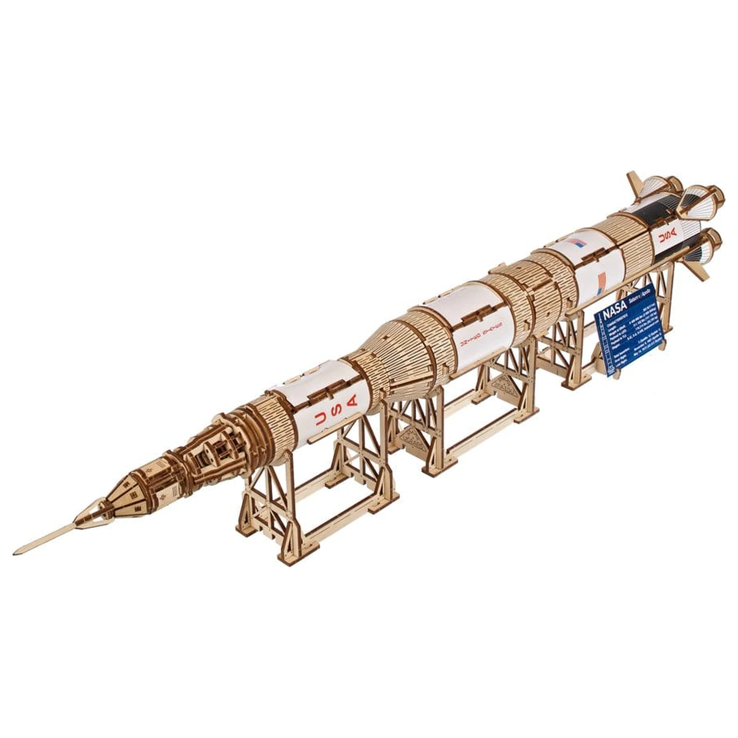 NASA 3D Holzpuzzle Saturn V Produktfoto