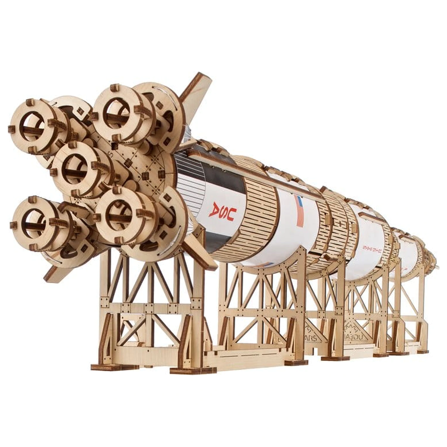 NASA 3D Holzpuzzle Saturn V Produktfoto