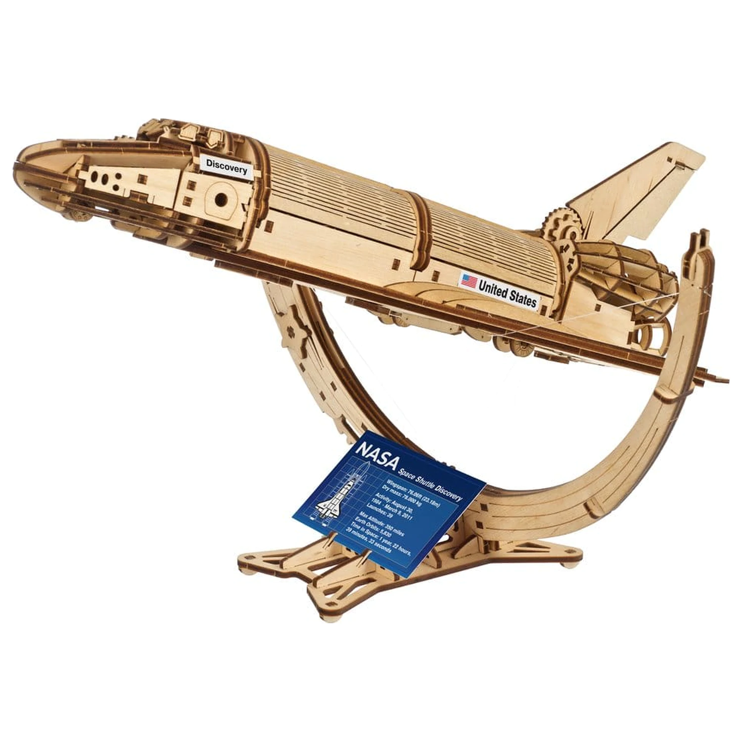 NASA 3D Holzpuzzle Space Shuttle Discovery Produktfoto