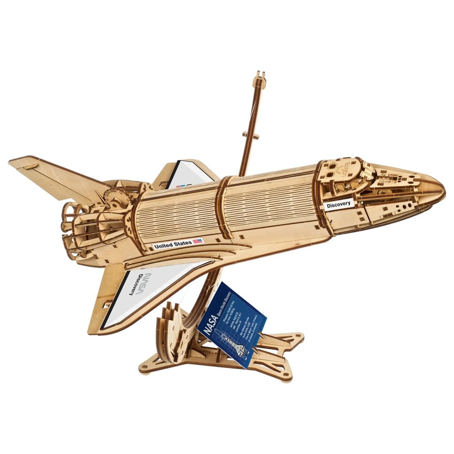 NASA 3D Holzpuzzle Space Shuttle Discovery Produktfoto