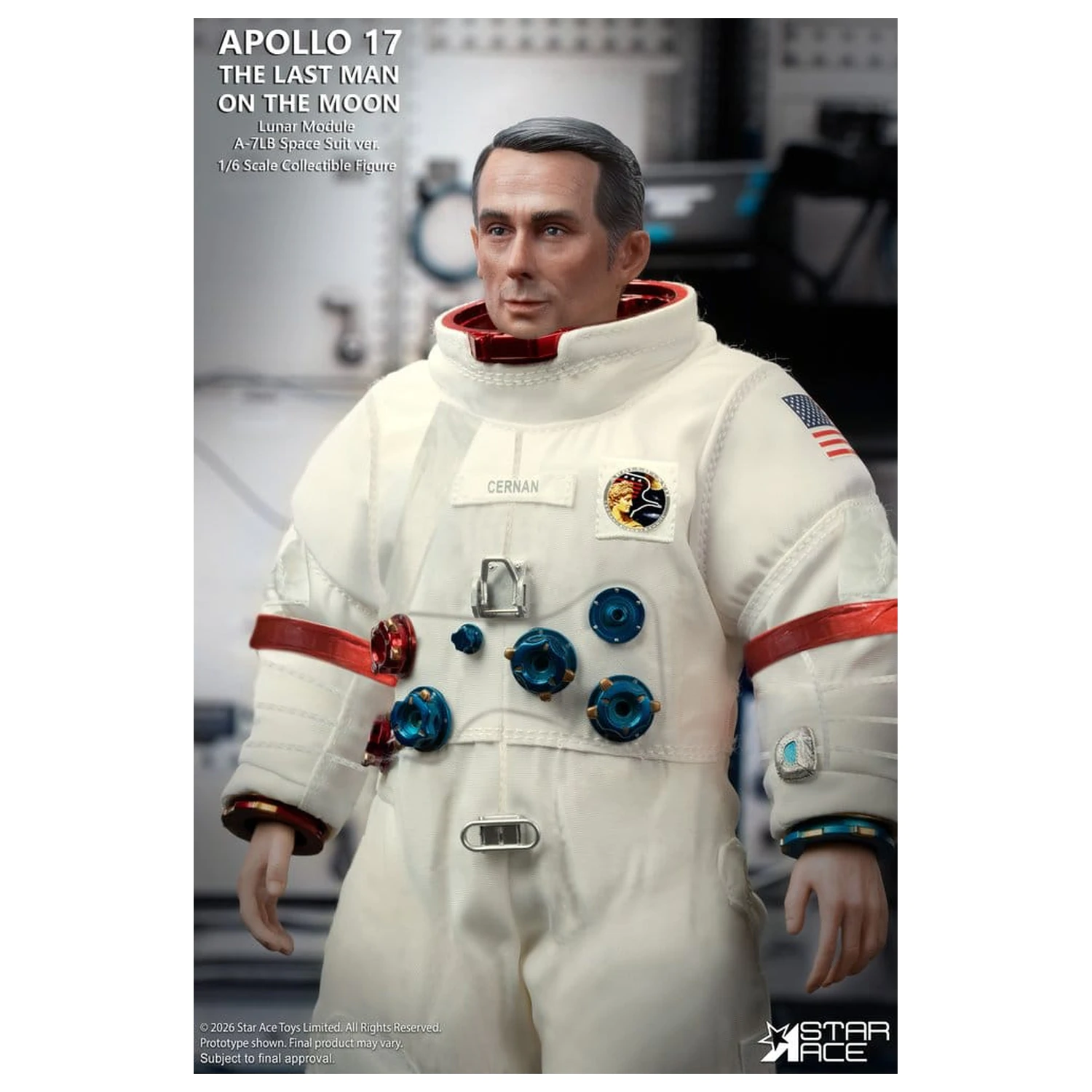 NASA Apollo 17 Actionfigur 1/6 The Last Man on the Moon 30 cm Produktfoto