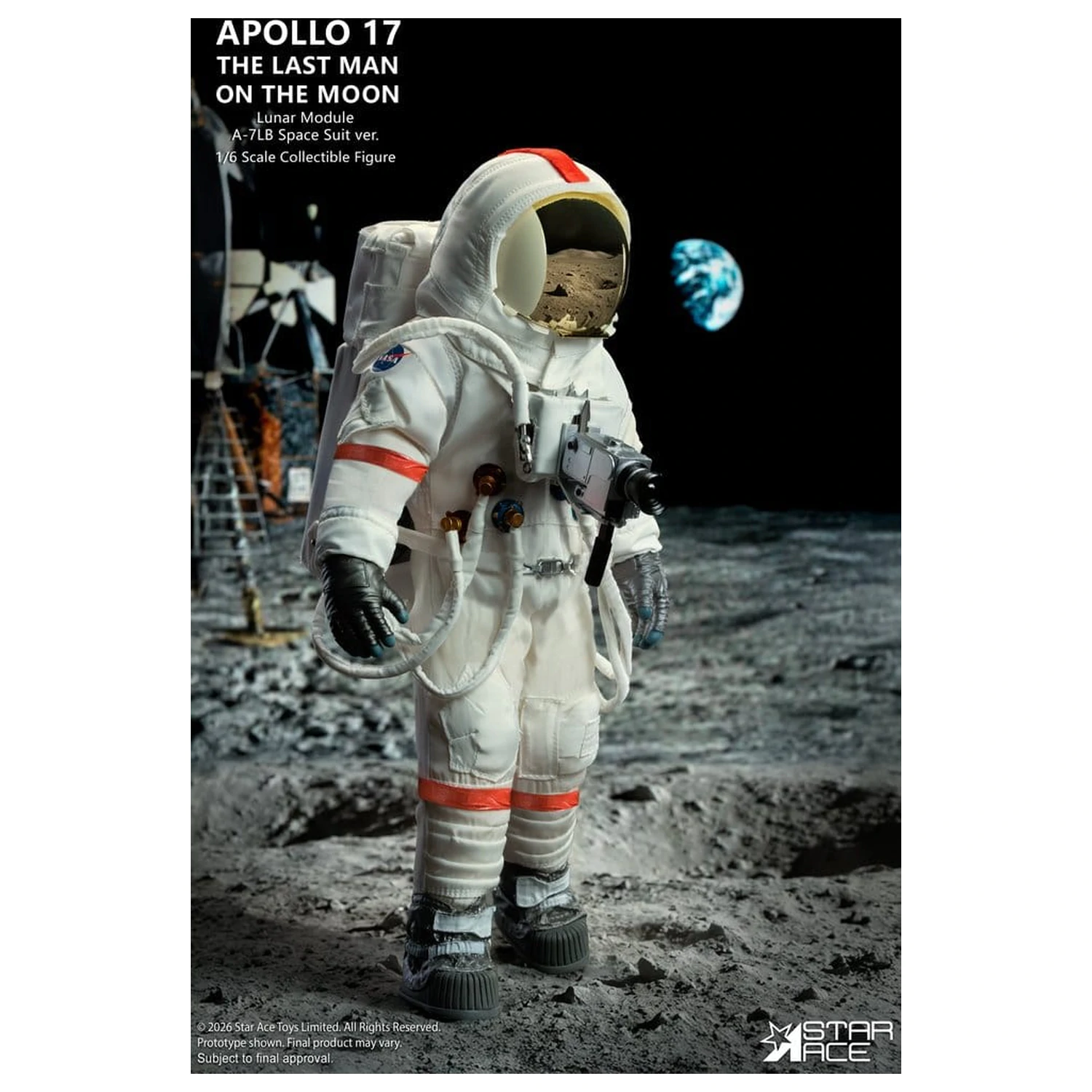 NASA Apollo 17 Actionfigur 1/6 The Last Man on the Moon 30 cm Produktfoto