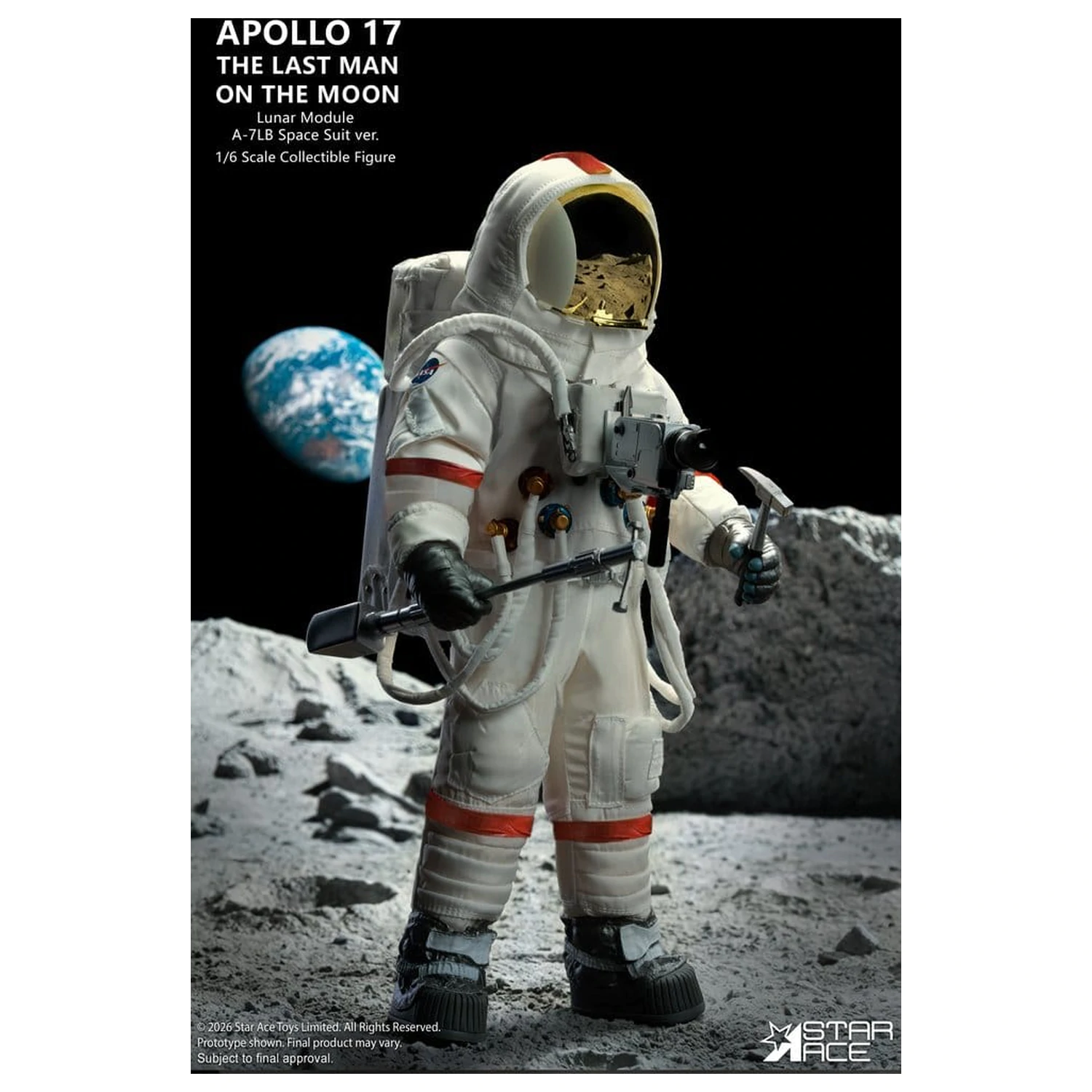 NASA Apollo 17 Actionfigur 1/6 The Last Man on the Moon 30 cm Produktfoto
