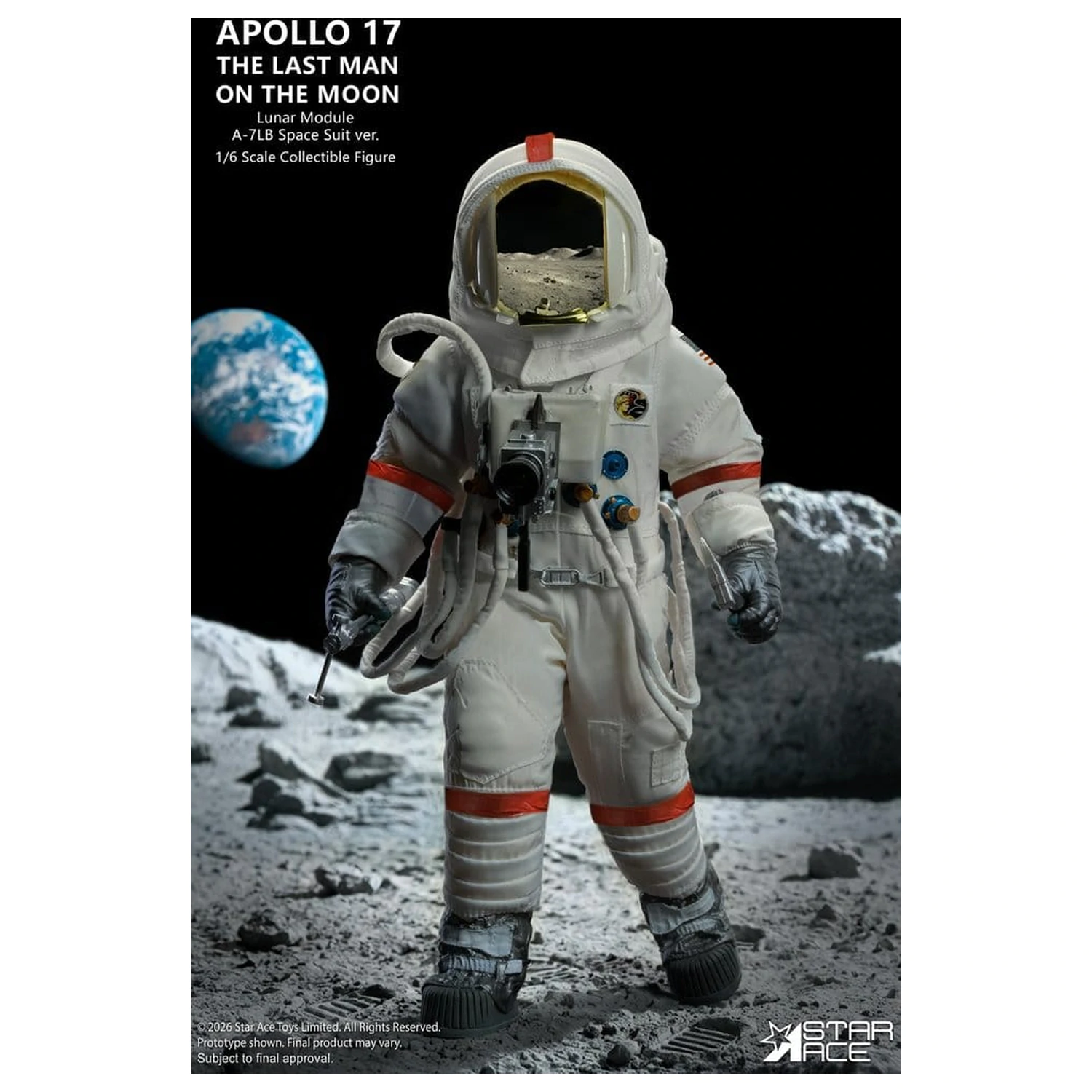 NASA Apollo 17 Actionfigur 1/6 The Last Man on the Moon 30 cm Produktfoto