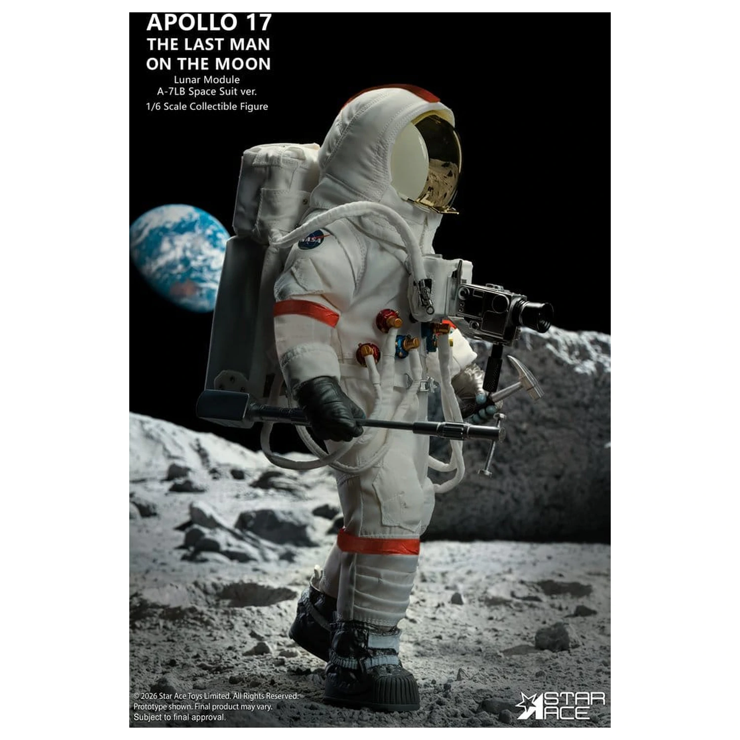 NASA Apollo 17 Actionfigur 1/6 The Last Man on the Moon 30 cm Produktfoto