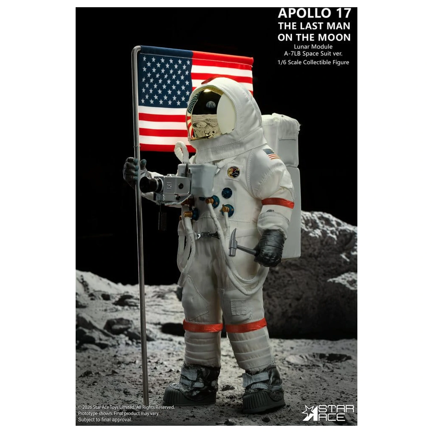 NASA Apollo 17 Actionfigur 1/6 The Last Man on the Moon 30 cm Produktfoto