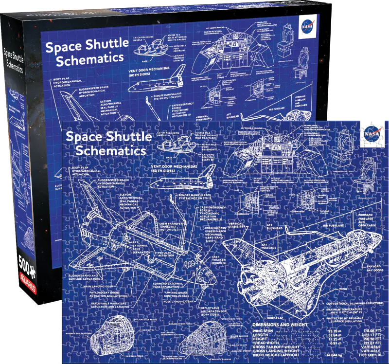 NASA Shuttle Schematic Puzzle (500 Teile) termékfotó