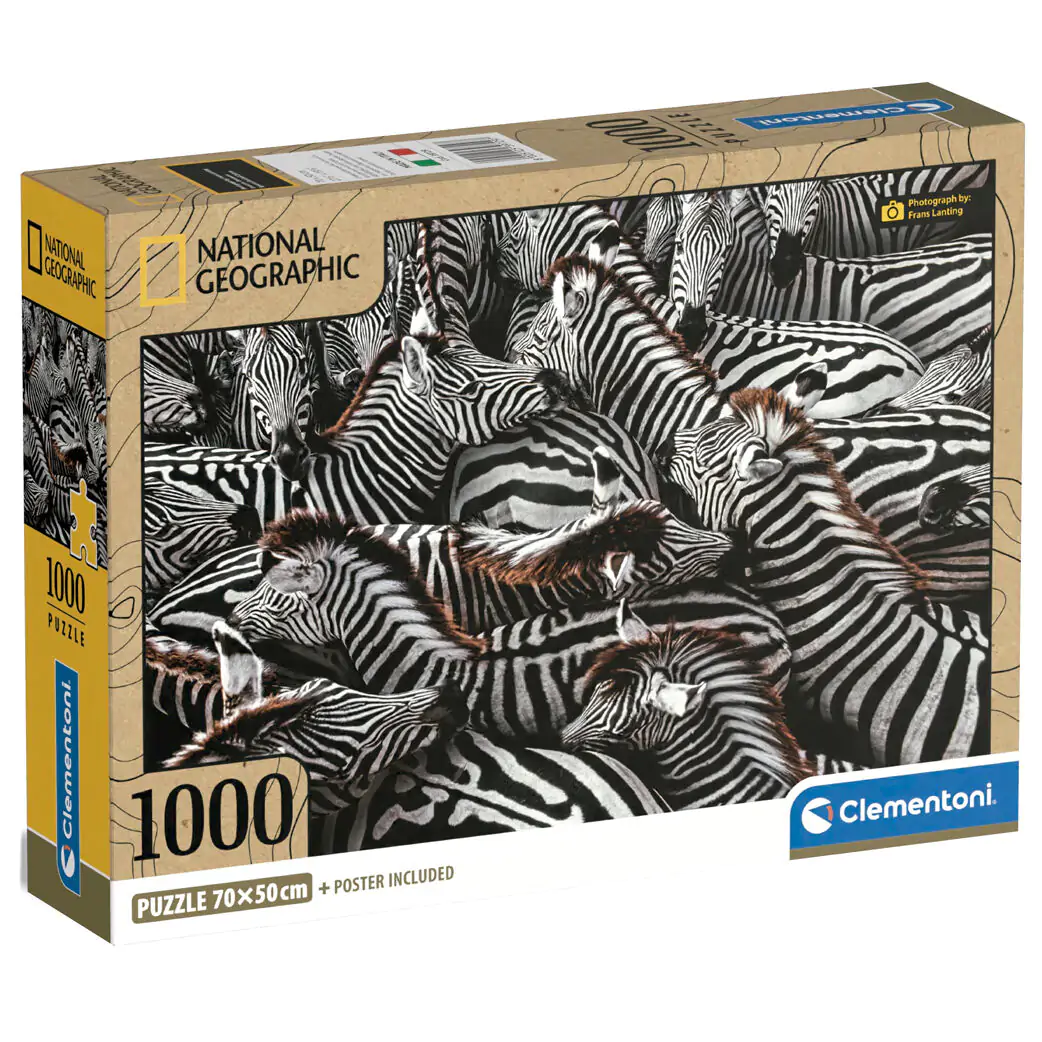 National Geographic Zebras in Holding Puzzle 1000St termékfotó