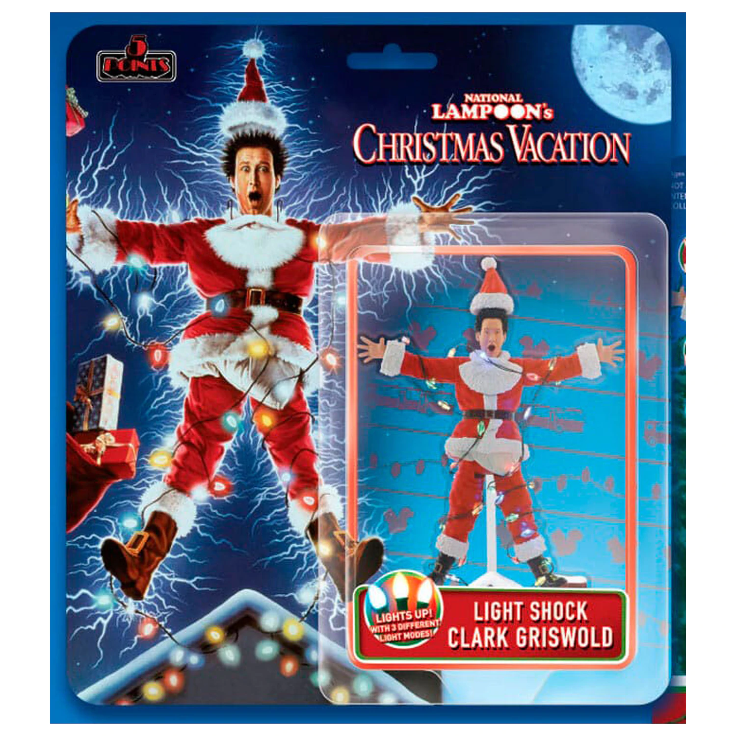 National Lampoon´s Christmas Vacation Clark Griswold Light Schock Figur 10cm Produktfoto