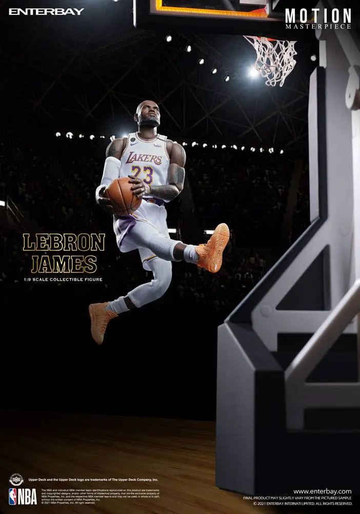 NBA Collection Motion Masterpiece Actionfigur 1/9 LeBron James (LA Lakers) 23 cm Produktfoto