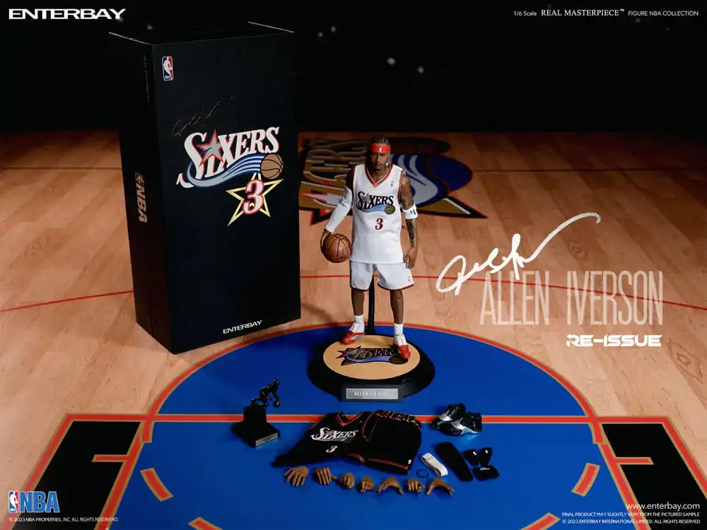 NBA Collection Real Masterpiece Actionfigur 1/6 Allen Iverson Limited Retro Edition 30 cm termékfotó