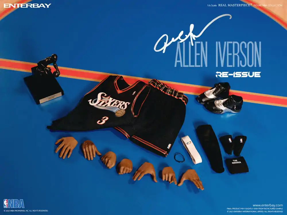 NBA Collection Real Masterpiece Actionfigur 1/6 Allen Iverson Limited Retro Edition 30 cm termékfotó