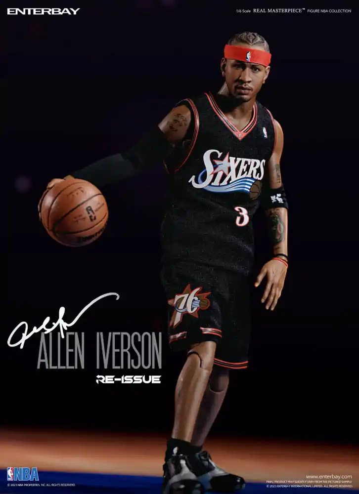 NBA Collection Real Masterpiece Actionfigur 1/6 Allen Iverson Limited Retro Edition 30 cm termékfotó