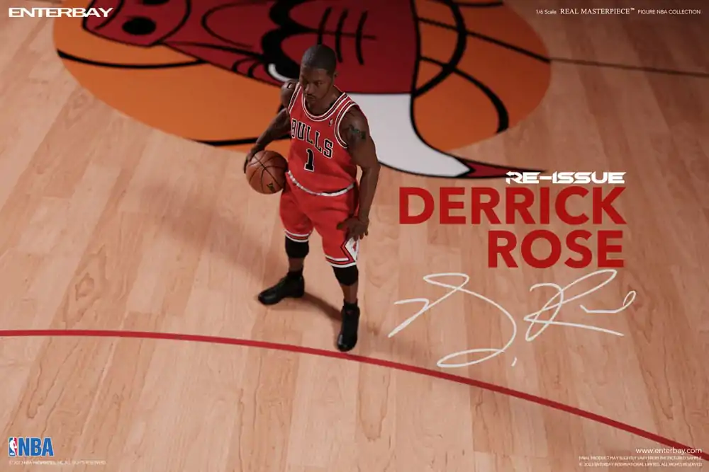NBA Collection Real Masterpiece Actionfigur 1/6 Derrick Rose Limited Retro Edition 30 cm termékfotó