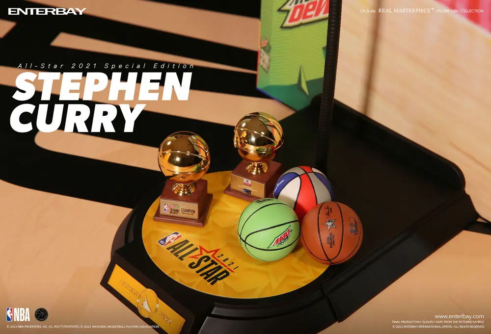 NBA Collection Real Masterpiece Actionfigur 1/6 Stephen Curry All Star 2021 Special Edition 30 cm Produktfoto