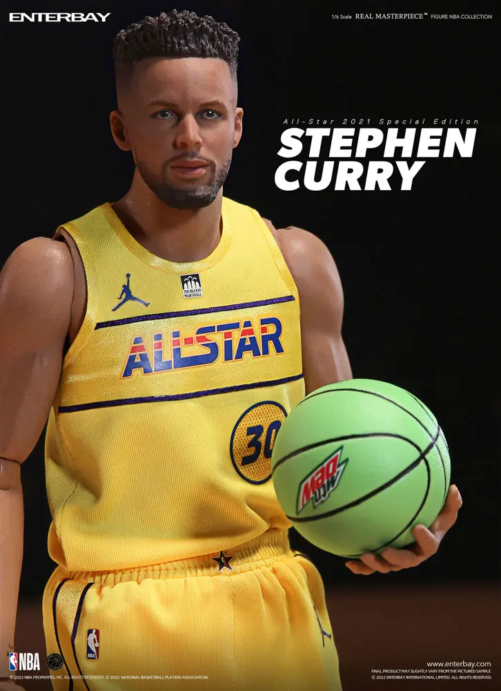 NBA Collection Real Masterpiece Actionfigur 1/6 Stephen Curry All Star 2021 Special Edition 30 cm Produktfoto