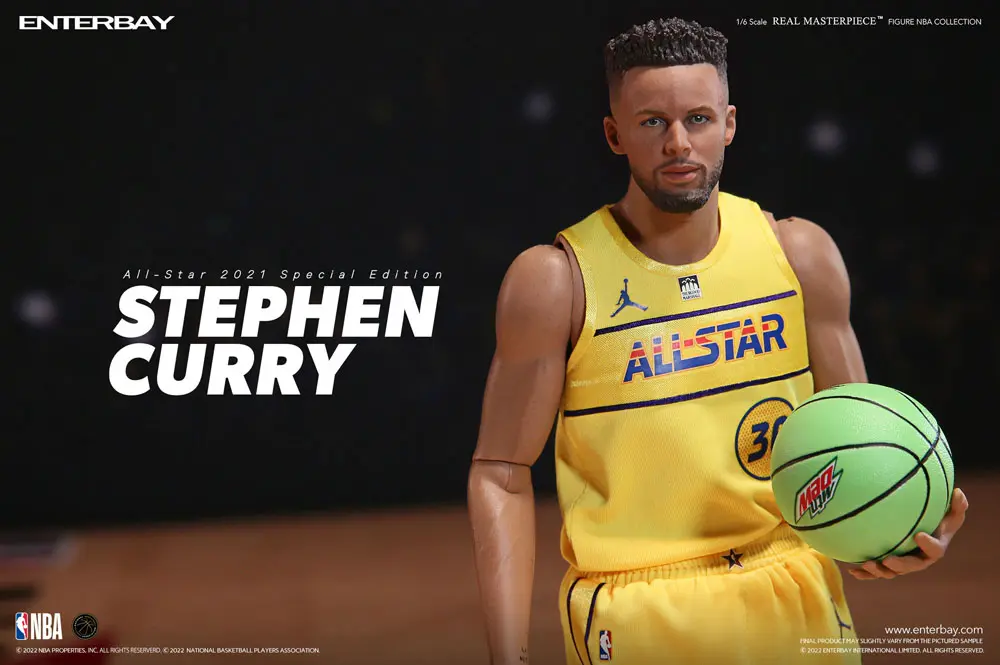 NBA Collection Real Masterpiece Actionfigur 1/6 Stephen Curry All Star 2021 Special Edition 30 cm Produktfoto