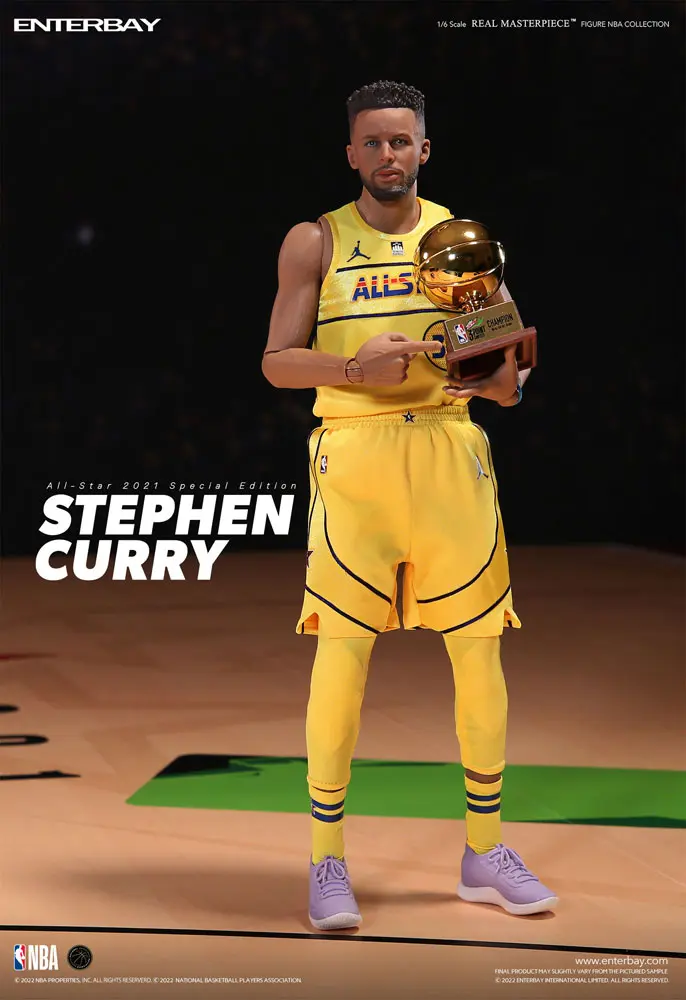 NBA Collection Real Masterpiece Actionfigur 1/6 Stephen Curry All Star 2021 Special Edition 30 cm Produktfoto