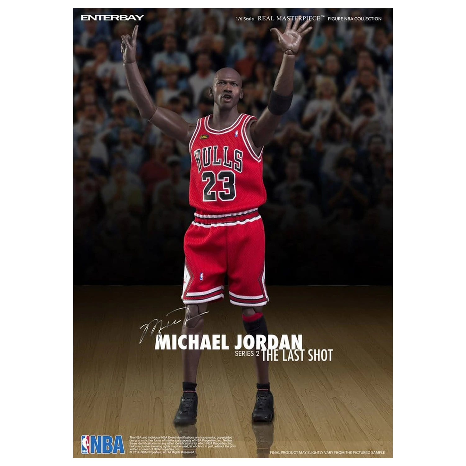 NBA Collection Real Masterpiece Actionfigur 1/6 Michael Jordan Series 2 (Road Jersey Edition) 33 cm Produktfoto