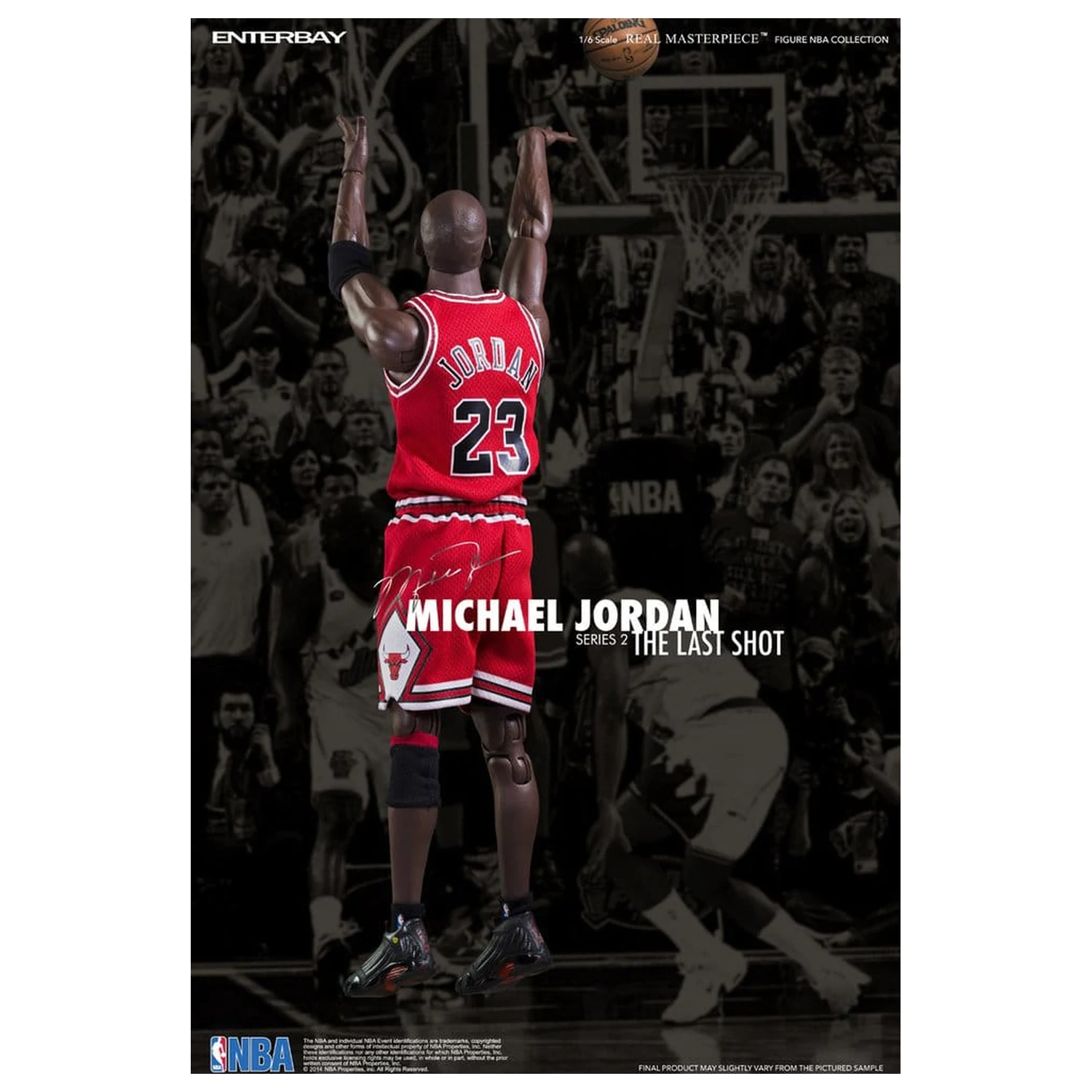 NBA Collection Real Masterpiece Actionfigur 1/6 Michael Jordan Series 2 (Road Jersey Edition) 33 cm Produktfoto