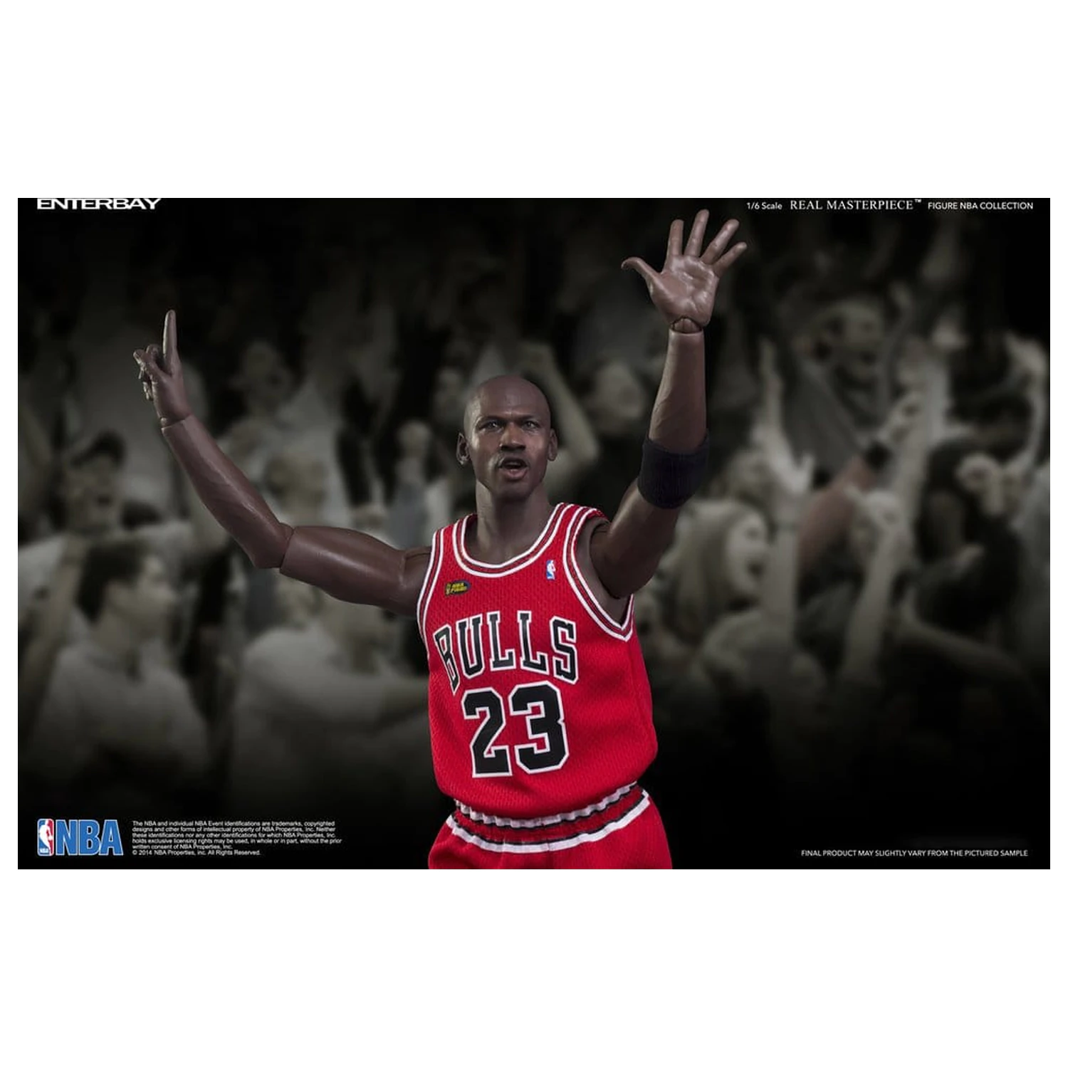 NBA Collection Real Masterpiece Actionfigur 1/6 Michael Jordan Series 2 (Road Jersey Edition) 33 cm Produktfoto