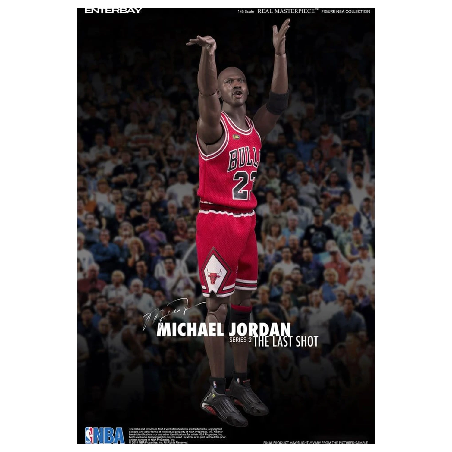 NBA Collection Real Masterpiece Actionfigur 1/6 Michael Jordan Series 2 (Road Jersey Edition) 33 cm Produktfoto