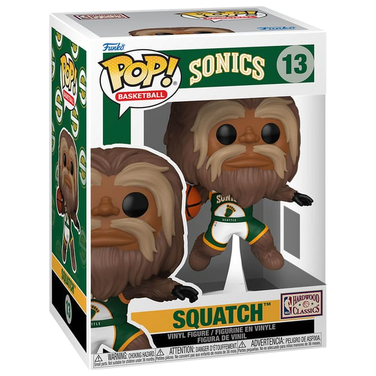 NBA Legends Funko POP! Sports Vinyl Figur Mascots Sonics- Sasquatch 9 cm Produktfoto