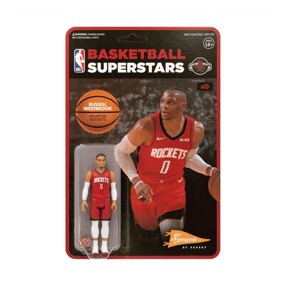 NBA ReAction Actionfigur Wave 1 Russell Westbrook (Rockets) 10 cm Produktfoto