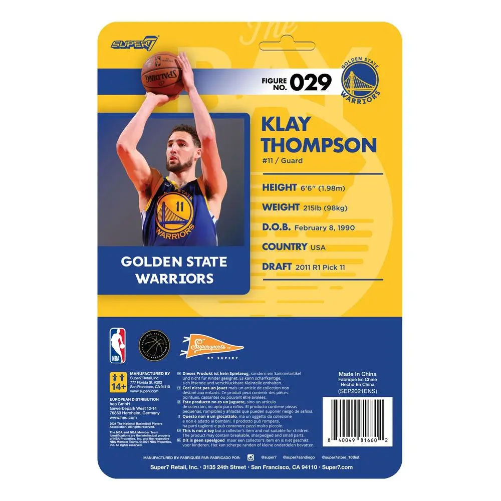 NBA ReAction Actionfigur Wave 4 Klay Thompson (Warriors) 10 cm Produktfoto