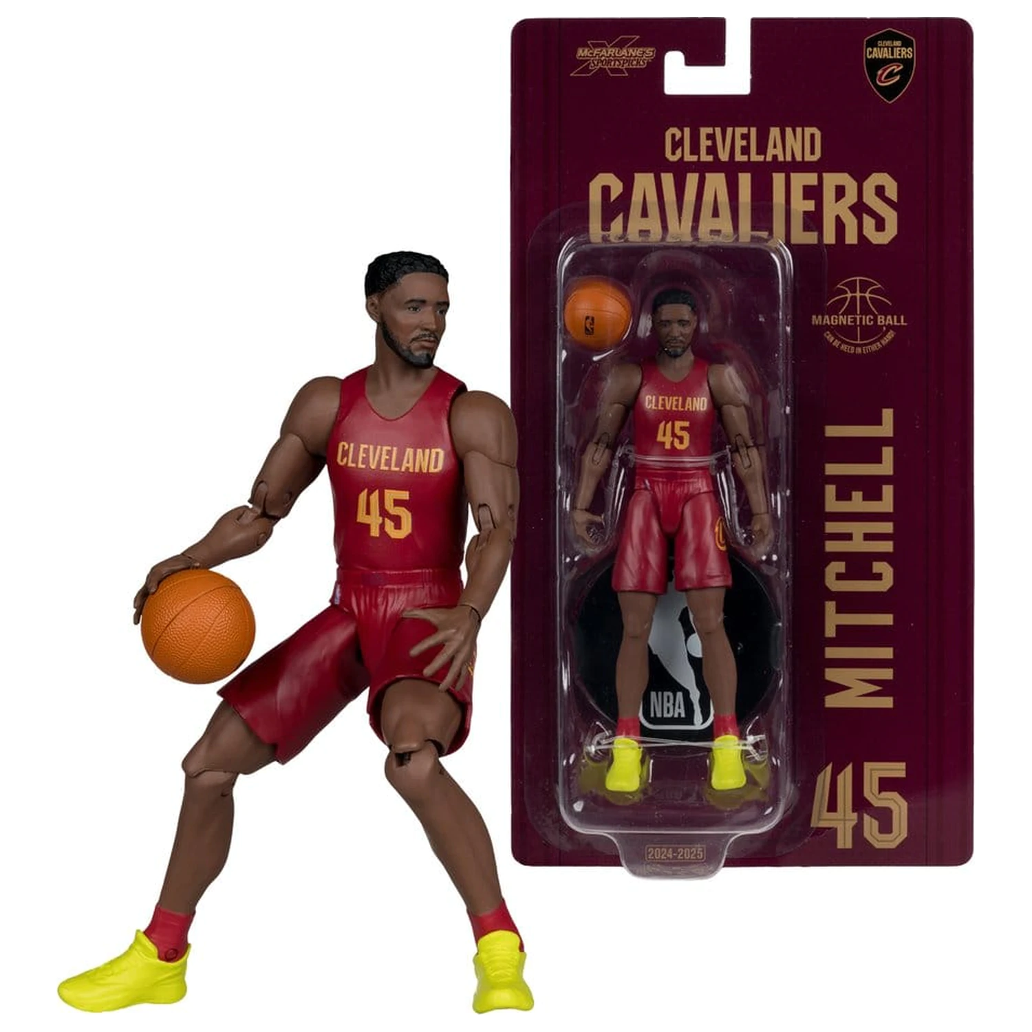 NBA SportsPicks Actionfigur Donovan Mitchell (Cleveland Cavaliers) 15 cm Produktfoto