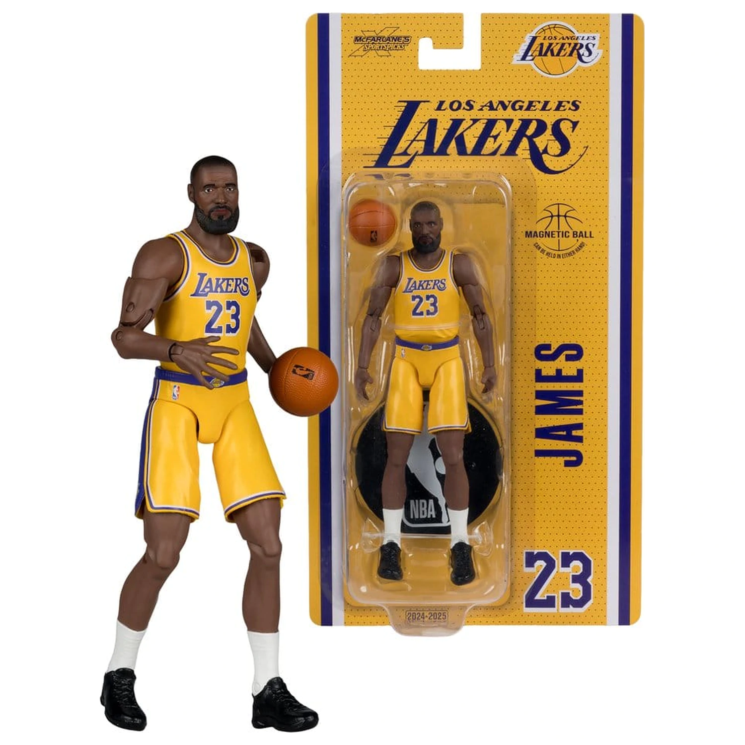 NBA SportsPicks Actionfigur Lebron James (Los Angeles Lakers) 16 cm Produktfoto