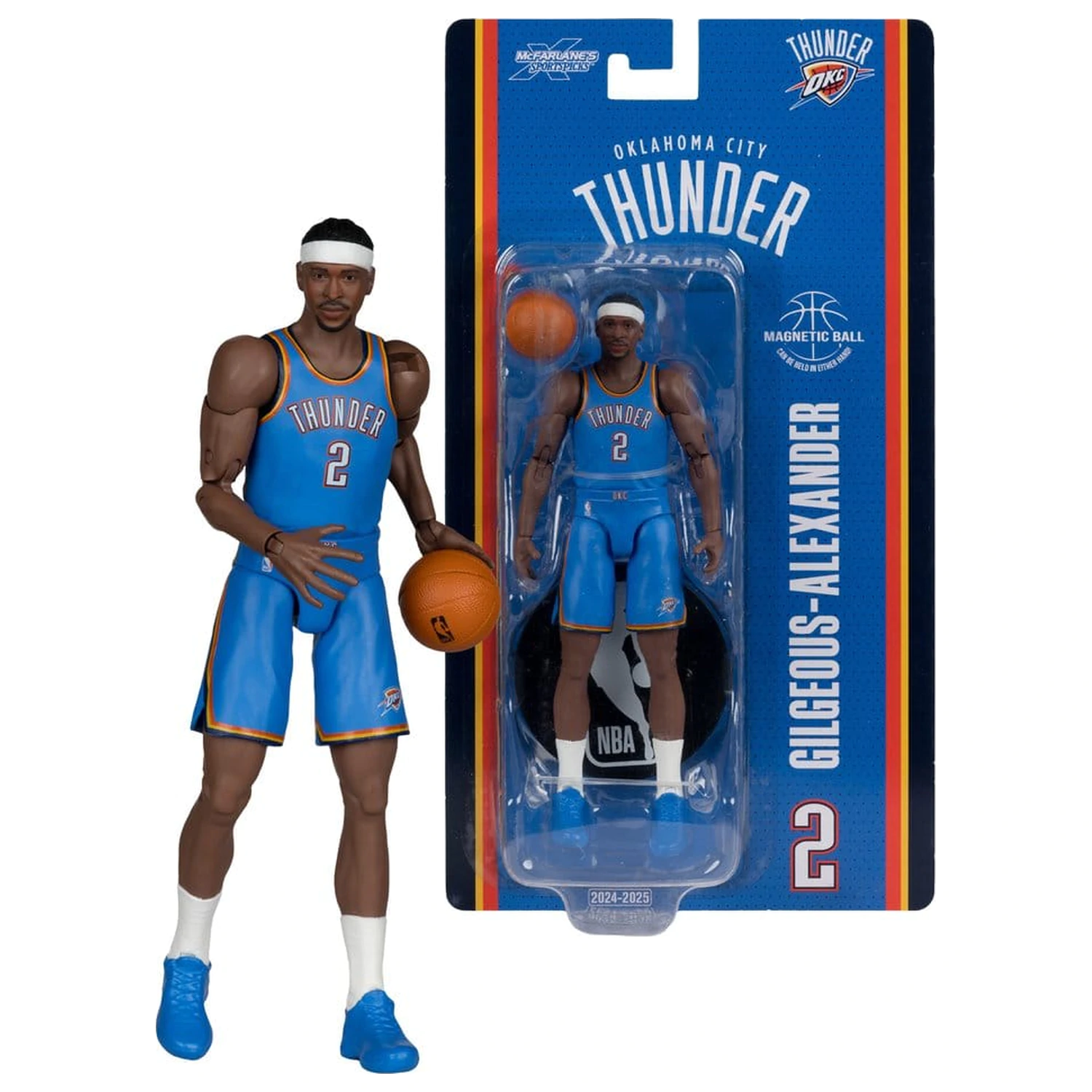 NBA SportsPicks Action Figur Shai Gilgeous-Alexander (Oklahoma City Thunder) 16 cm Produktfoto