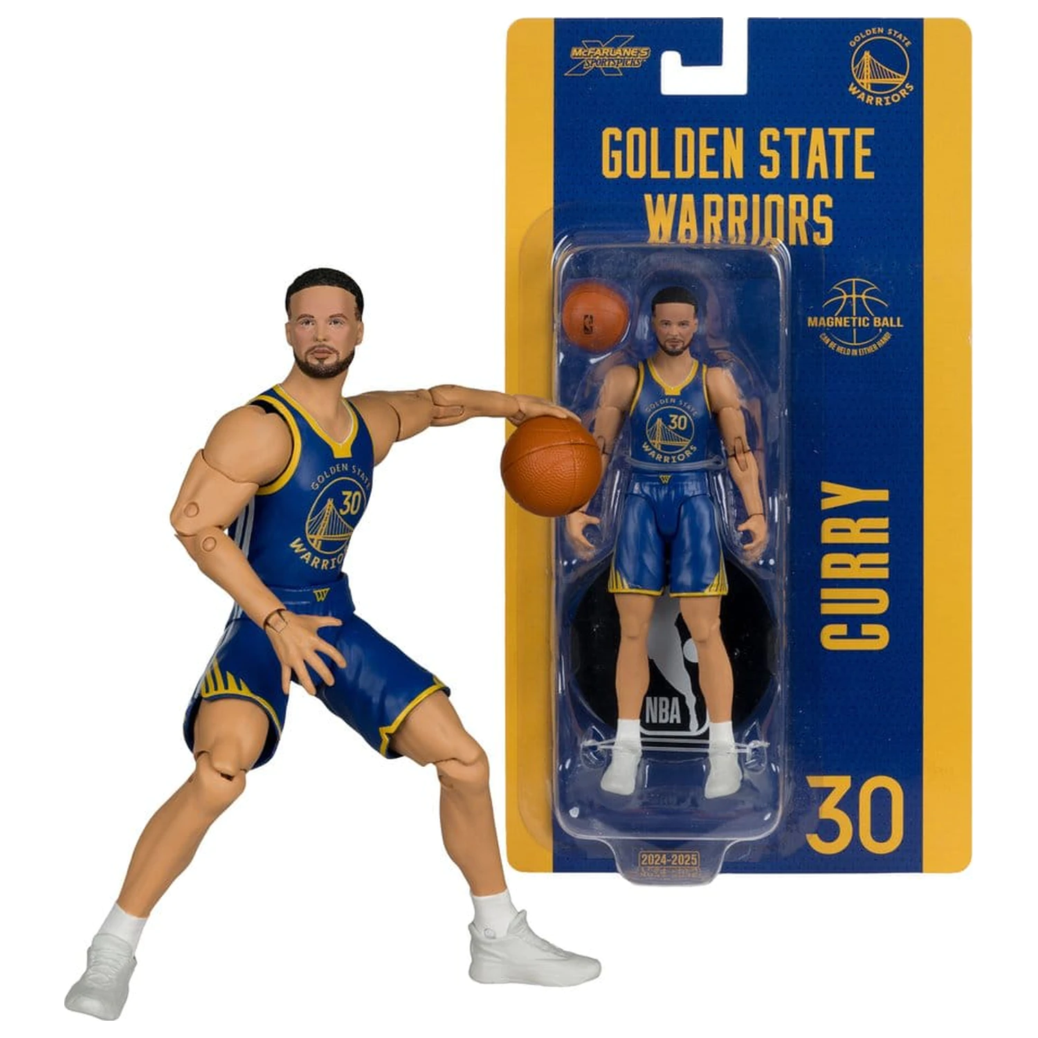 NBA SportsPicks Actionfigur Stephen Curry (Golden State Warriors) 15 cm Produktfoto
