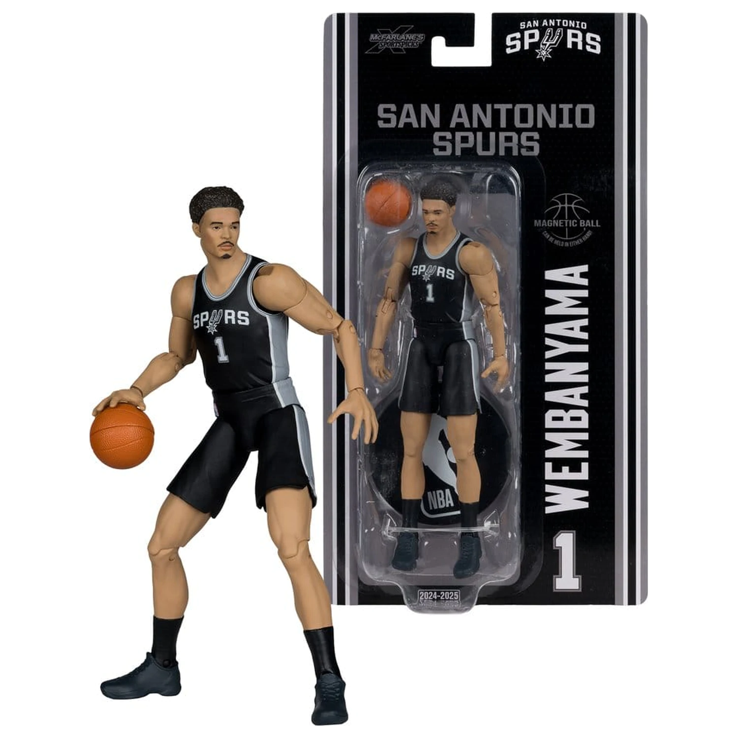 NBA SportsPicks Actionfigur Victor Wembanyama (San Antonio Spurs) 17 cm Produktfoto