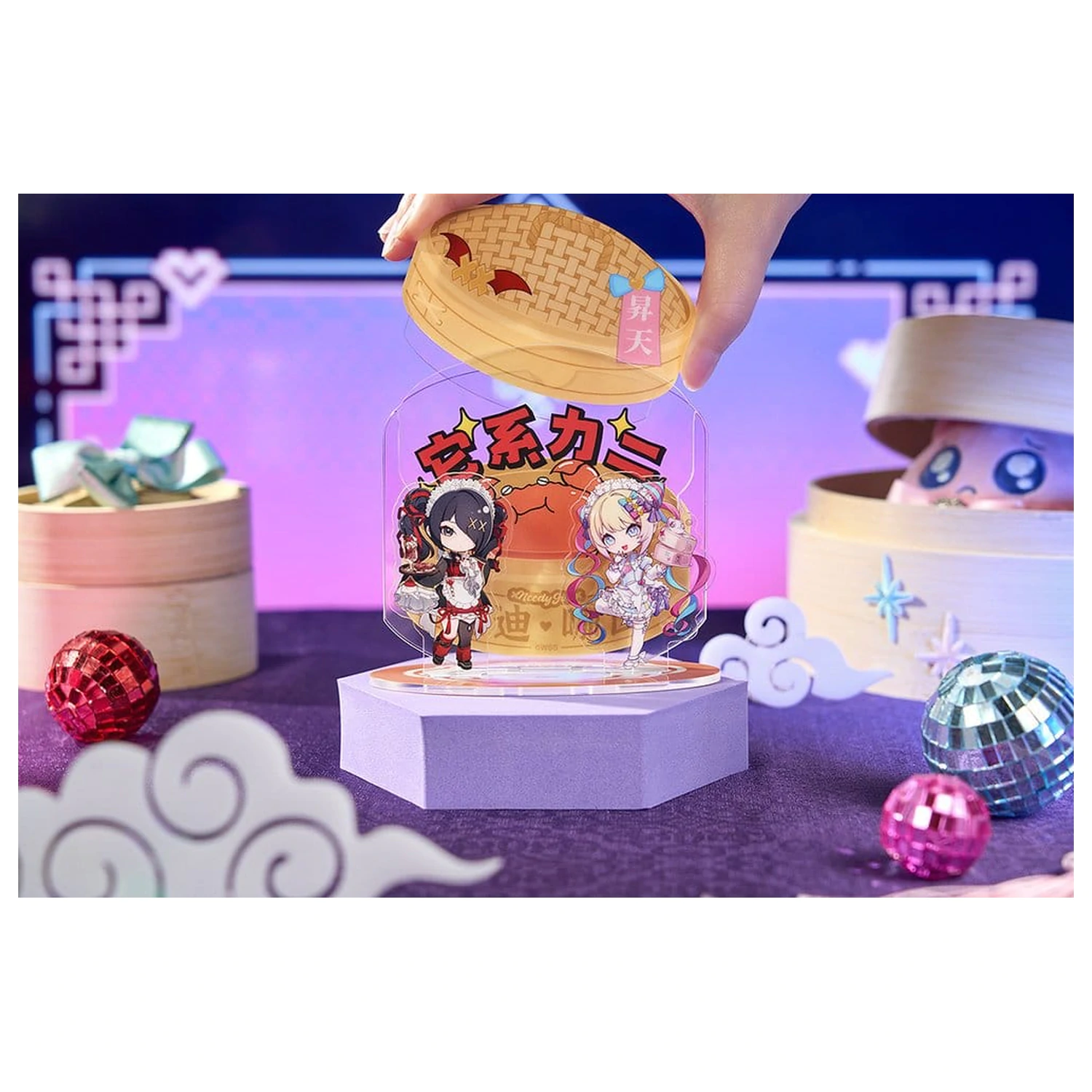 Needy Streamer Overload Needy Streamer Chinese Restaurant Series Acryl-Diorama Chibi Produktfoto