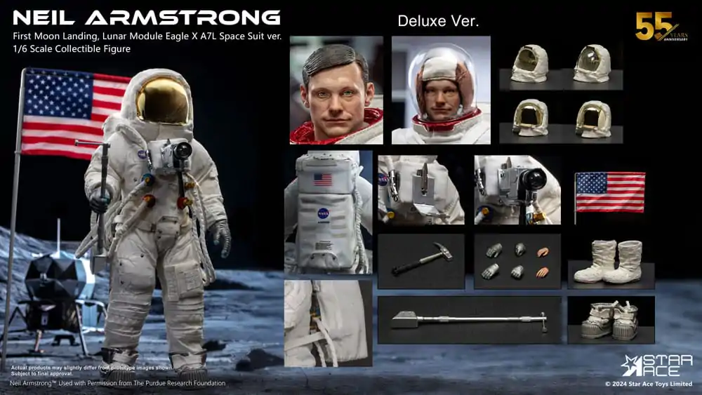 Neil Armstrong Actionfigur 1/6 Neil Armstrong Deluxe Version 30 cm Produktfoto