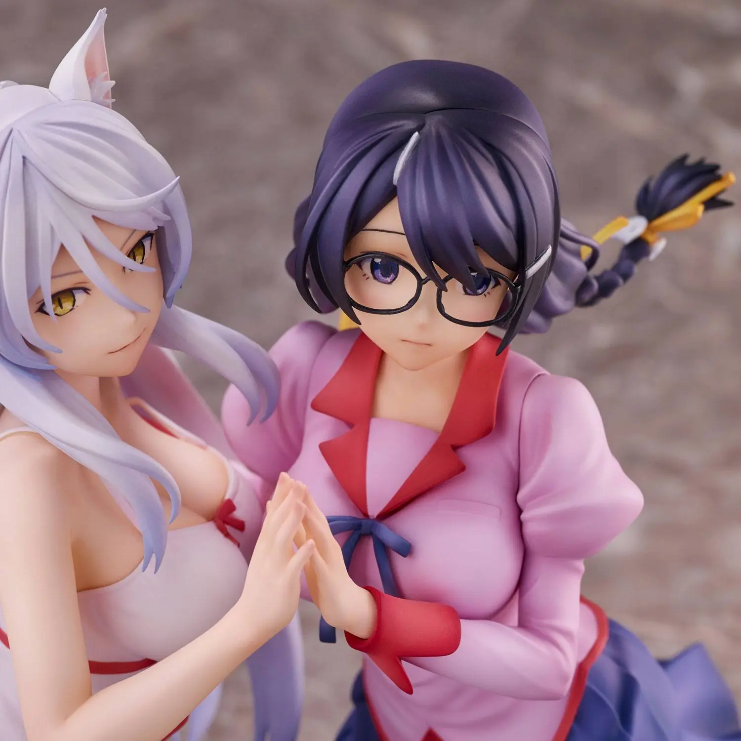 Nekomonogatari Monogatari Series PVC Statuen Tsubasa Hanekawa Set (re-run) 19 cm termékfotó