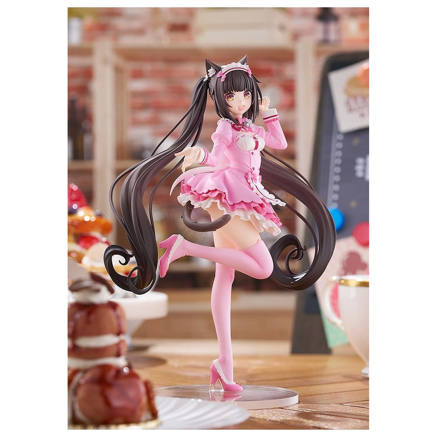 Nekopara Sekai Connect Pop Up Parade PVC Figur Chocola: Winter Clothes Ver. L Größe 22 cm Produktfoto