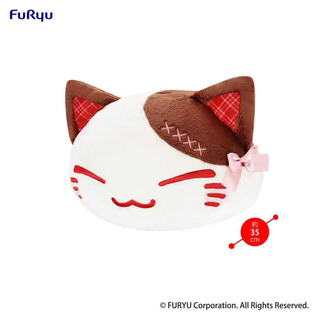 Nemuneko Katze Süß Groß Plüsch Figur Braun 35 cm Produktfoto
