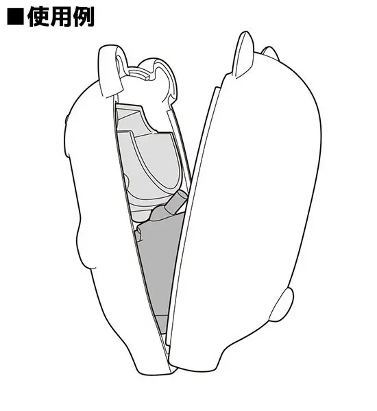 Nendoroid More Zubehör-Set für Nendoroid Actionfiguren Face Parts Case: Orca Whale 10 cm Produktfoto