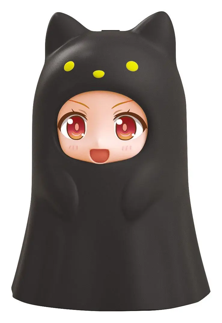 Nendoroid More Zubehör-Set für Nendoroid Actionfiguren Kigurumi Face Parts Case Ghost Cat Black 10 cm Produktfoto
