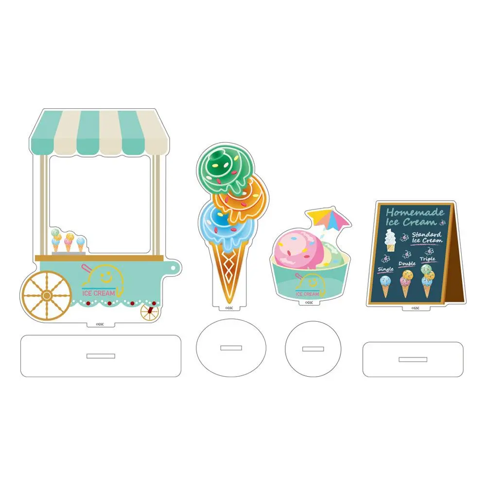 Nendoroid More Zubehör-Set für Nendoroid Actionfiguren Acrylic Stand Decorations: Ice Cream Parlor termékfotó