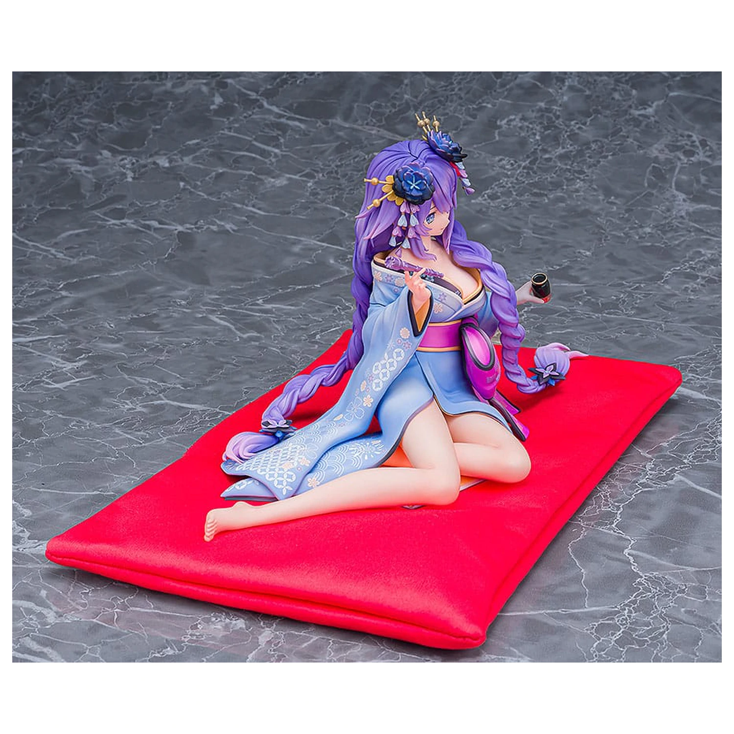 Neptunia x Senran Kagura Statue 1/7 Purple Heart Kimono Ver. 13 Zentimeter Produktfoto