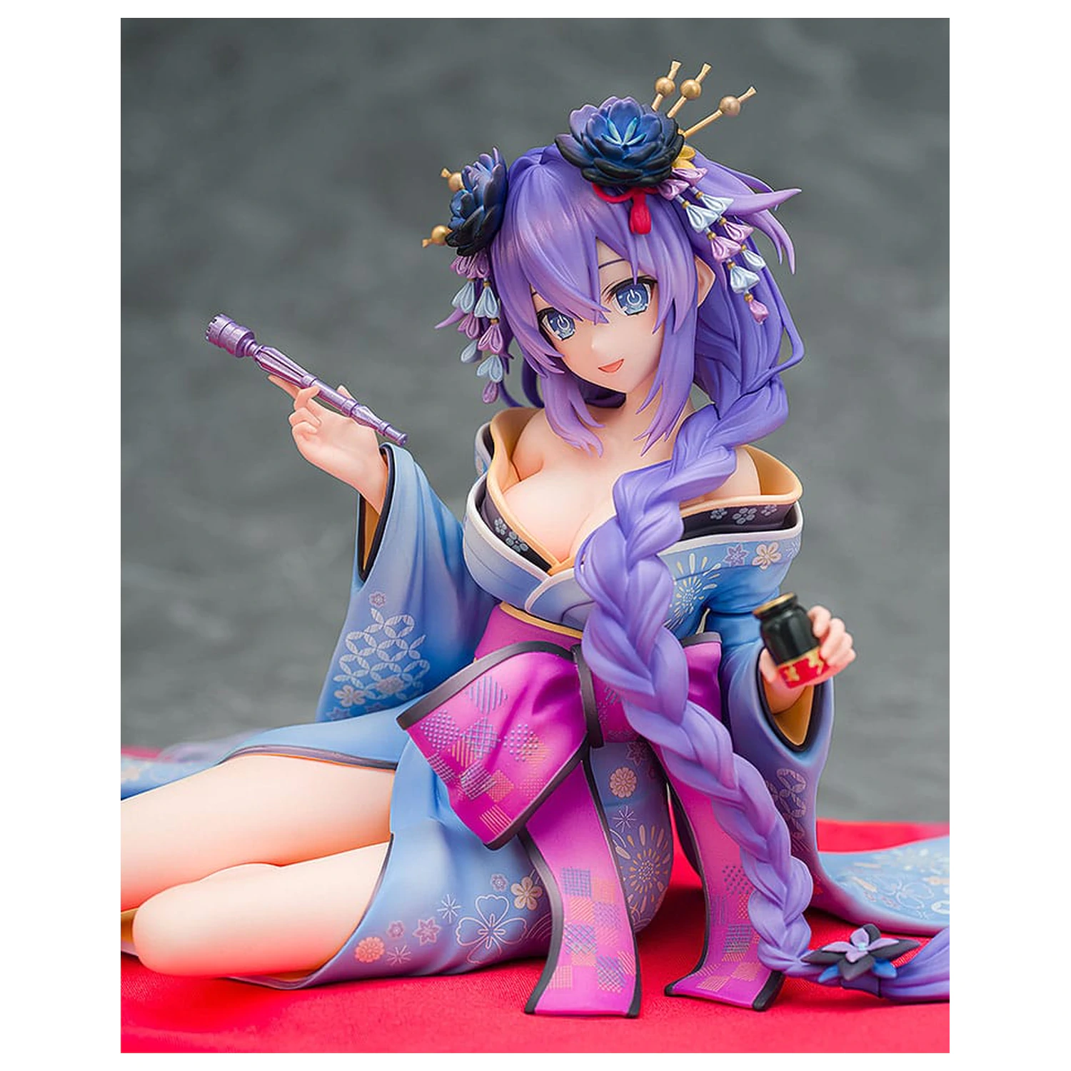 Neptunia x Senran Kagura Statue 1/7 Purple Heart Kimono Ver. 13 Zentimeter Produktfoto